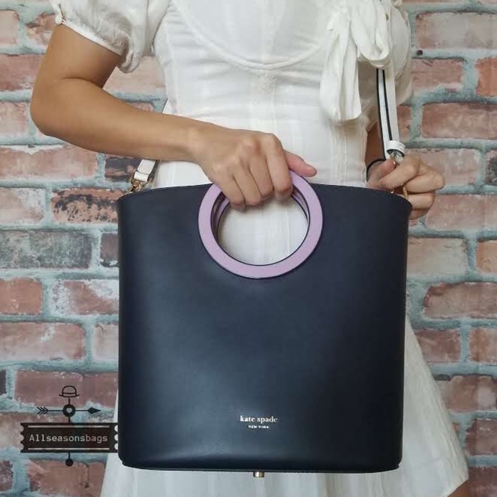 Kate spade Betty medium tote blue crossbody white - Picture 5 of 8